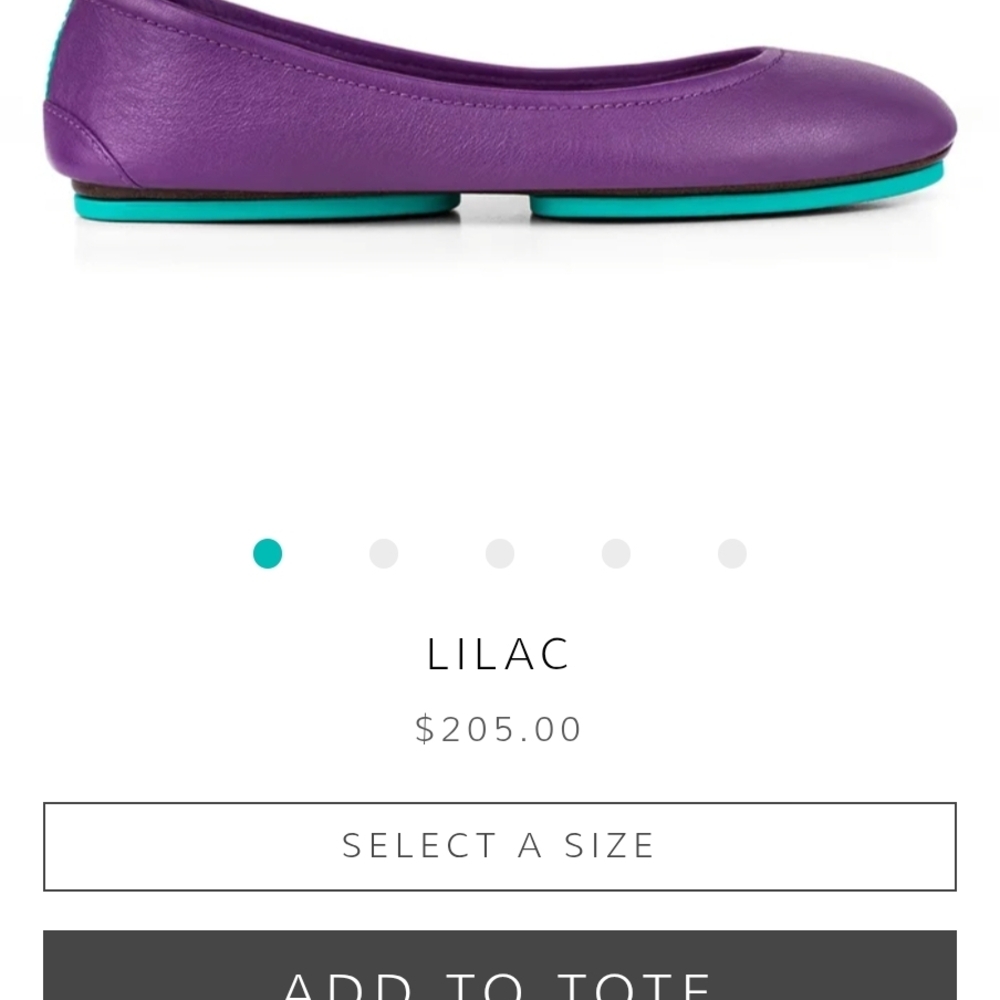 Tieks Purple Ballet Flats 7